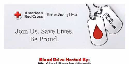 Mt. Sinai Baptist Church Red Cross Blood Drive