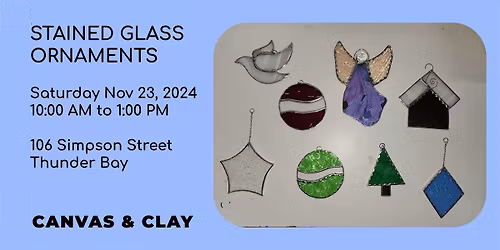 Stained Glass Ornaments (Morning workshop)