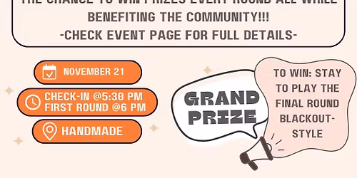 BINGO @ Handmade - Benefiting: BE HEARD MOVEMENT!