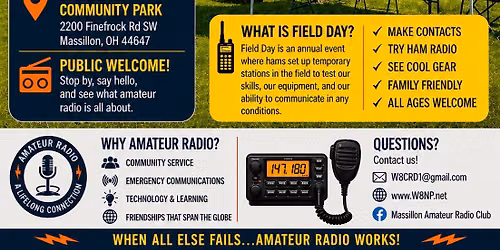 Massillon Amateur Radio Club Summer Field Day