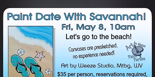 Beach paint party at weeze art 