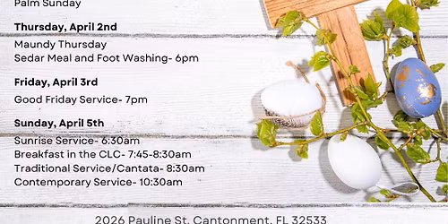 Easter Sunday Services + Holy Week