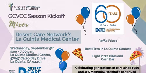 GCVCC Season Kickoff Mixer with Desert Care Network