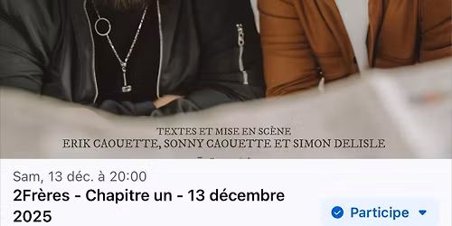 Spectacle b\u00e9n\u00e9fice aux profits de la Fabrique de la Paroisse de Saint-Donat