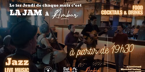 Jam Session Mensuelle \u00e0 L'\u00c2MBAR -  (Caen)