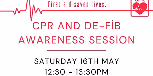 CPR and De-fib awareness session at Love's Farm House and extended cafe!