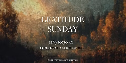 Gratitude Sunday