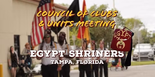 Council of Clubs & Units Monthly Meeting