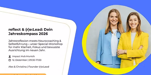 reflect & (r)e:Lead \u2013 Dein Jahreskompass 2026