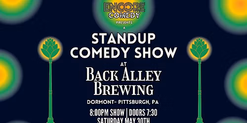 Standup Comedy at Back Alley Brewing! (Pittsburgh, PA)