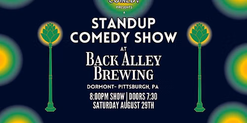 Standup Comedy at Back Alley Brewing! (Pittsburgh, PA)