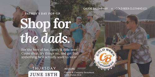Shop for the Dads | Cold Beer Clothing Co. Pop-up \ud83c\udf7b