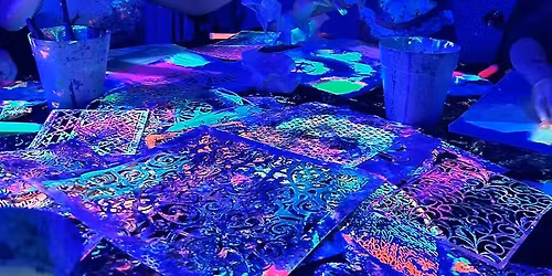 Parent and Kid Glow in the Dark Party 