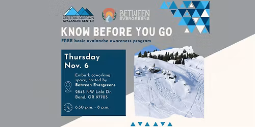 Know Before You Go at Embark Coworking Space - Hosted by Between Evergreen