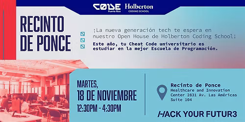 Holberton Coding School  Open House Ponce