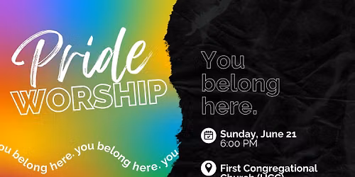 Pride Worship in Sioux Falls — First Congregational United Church of Christ, Sioux Falls, SD