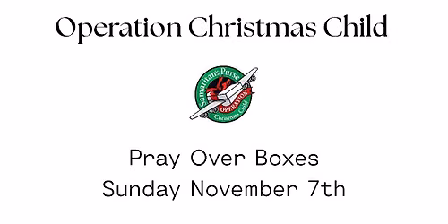 OCC Pray Over Shoeboxes