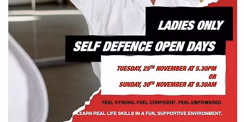 LADIES ONLY - SELF DEFENCE OPEN CLASS