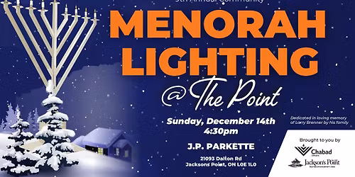 Menorah Lighting at the Point