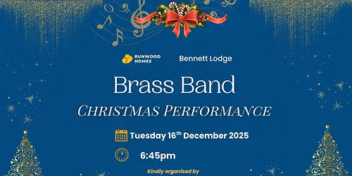 Brass Band Christmas Performance at Bennett Lodge