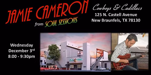 Jamie Cameron from SOUL SESSIONS