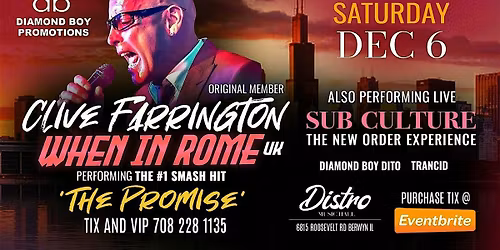 CLIVE FARRINGTON OF WHEN IN ROME UK WITH SUB CULTURE