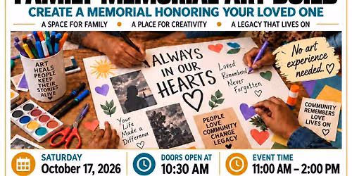 Stolen Lives Day Memorial Art Build