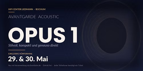 Avantgarde Acoustics - Die Opus 1 bringt das Konzert nach Hause