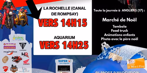 Balade p\u00e8re no\u00ebl moto #emt17 passe \u00e0 La Rochelle