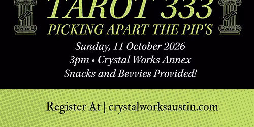 Tarot 333:  Picking apart the Pip's with Tiff Inman!