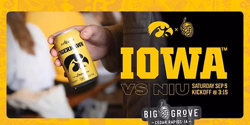 Iowa vs. NIU Football Watch Party | Cedar Rapids