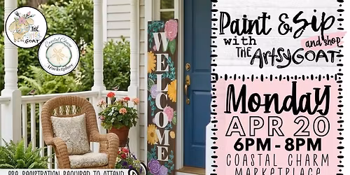 Paint & Sip | Coastal Charm Marketplace