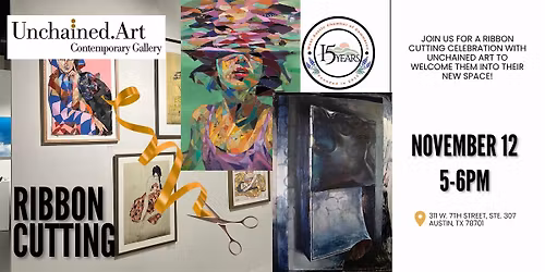 Ribbon Cutting for Unchained.Art