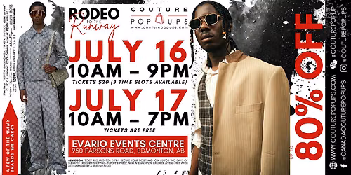 Edmonton Designer Pop Up Sale-Rodeo To The Runway-Hosted By Couture Pop Ups