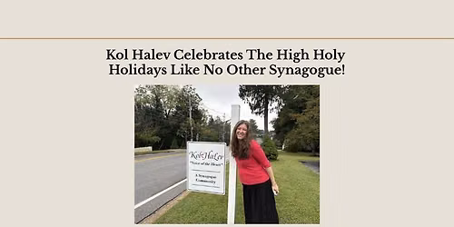 Kol Halev High Holy Days!