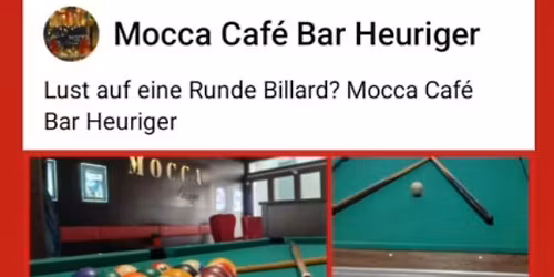 Billiard Turnier im MOCCA