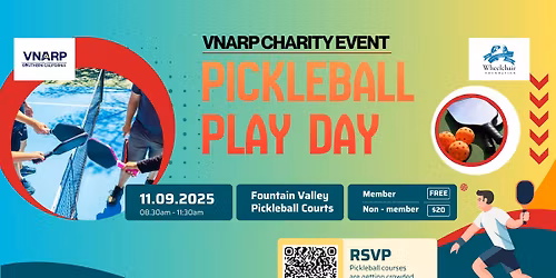 VNARP PICKPLEBALL PLAYDAY