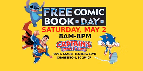 FREE COMIC BOOK DAY at Captain's Comics and Toys