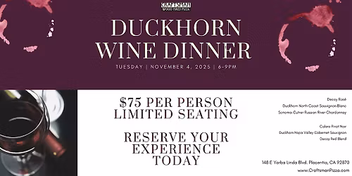 Duckhorn Wine Dinner