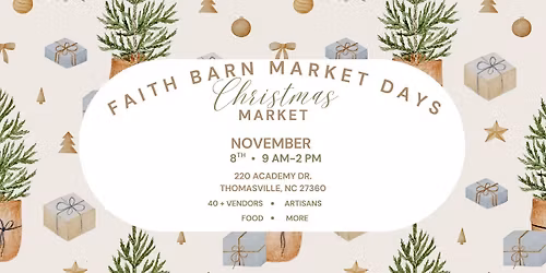 FAITH BARN MARKET DAY