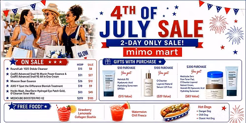 MIMO 4th of July Sale | 2-Day Only + Free Food!