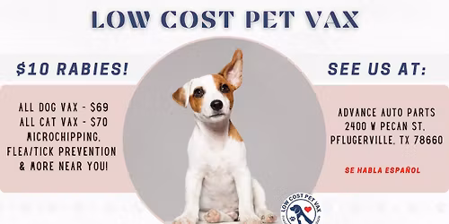 Pflugerville Low Cost Pet Vaccinations (W Pecan St)