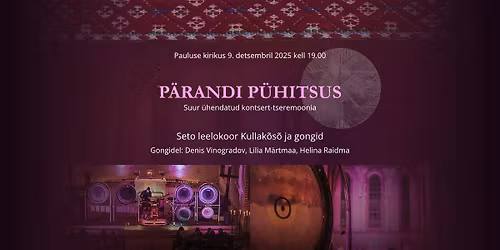 TARTU Kontsert- tseremoonia P\u00e4randi P\u00fchitsus L\u00fckkub 22. veebruar