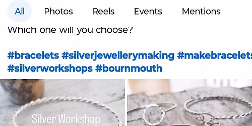 Beginners Saturday silver bracelet workshop 