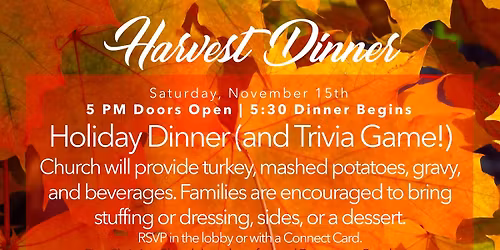 Harvest Dinner