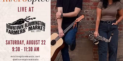 Micro Spice Duo at the Bloomington Farmers' Market