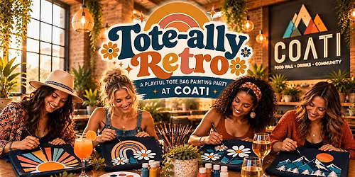 Tote-ally Retro: A Playful Tote Bag Painting Party at COATI