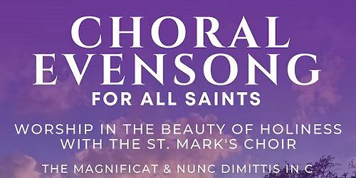 Choral Evensong for All Saints