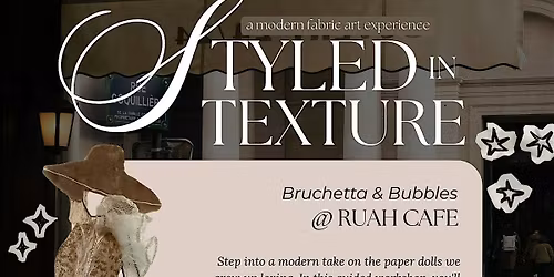 Styled in Texture Art Workshop - a modern fabric art experience