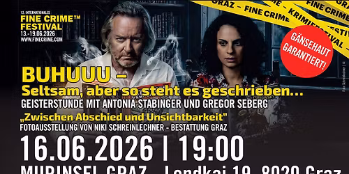\u201eBUHUUU \u2013 Seltsam, aber so steht es geschrieben\u2026\u201c mit GREGOR SEBERG u. ANTONIA STABINGER 